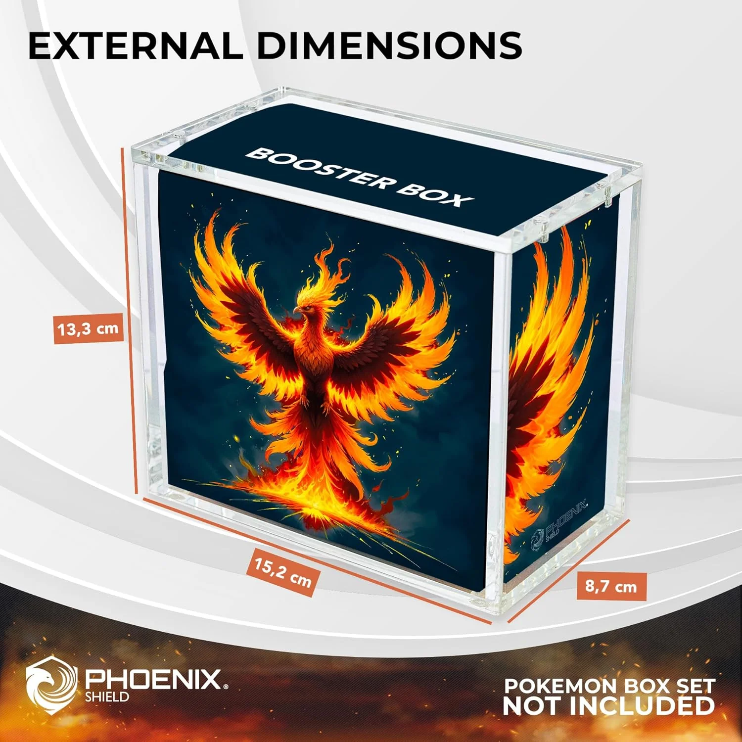 Phoenix - Acrylic Case for Pokemon Booster Box - Image 5