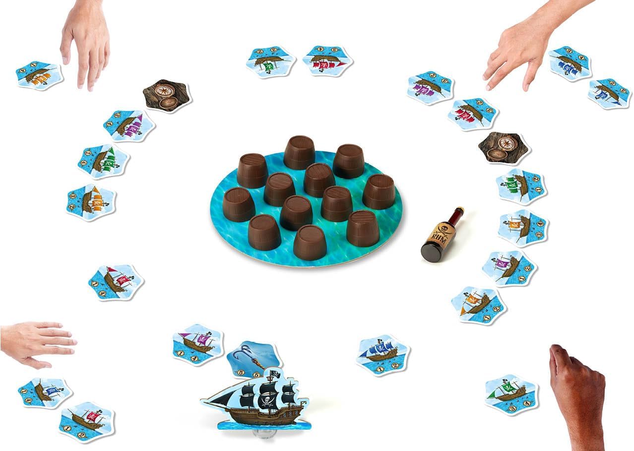 FlexiQ Arrr!-Mada Pirate Adventure Game with Barrels & Ships | Family Game from 6 Years | 2-5 Players, Approx. 15 Minutes Playing Time | Tactical Memory & Collecting Game - Image 4