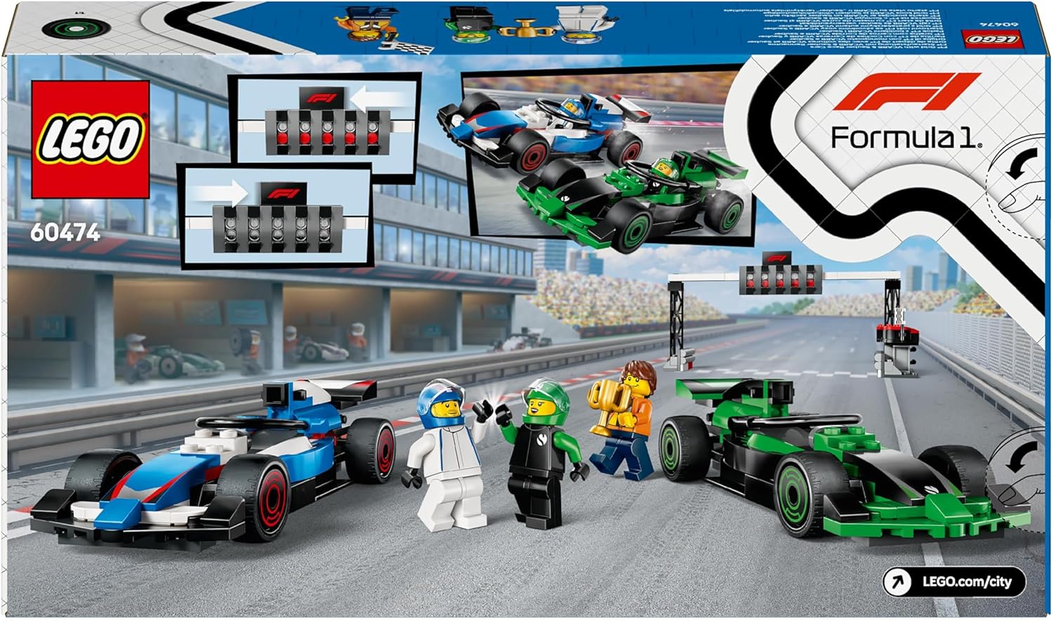 Lego City: F1 Grid With Vcarb & Sauber Race Cars (60474) - Image 3