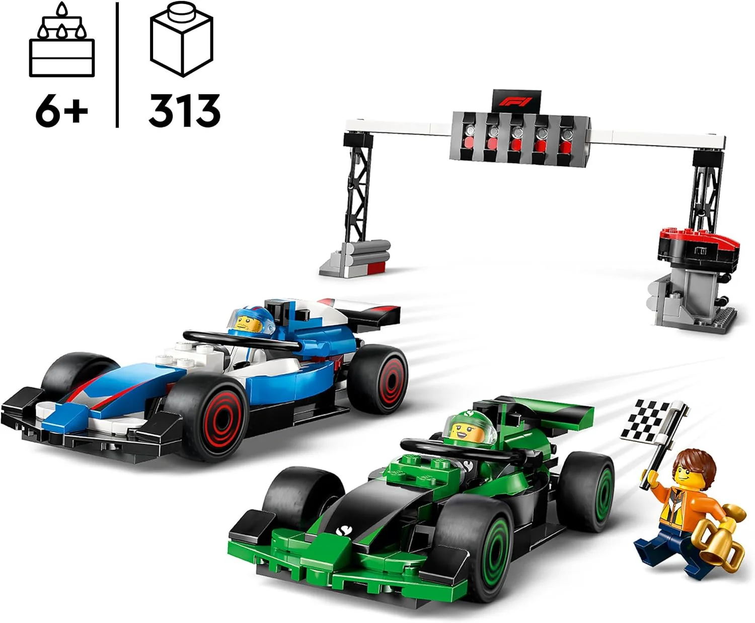 Lego City: F1 Grid With Vcarb & Sauber Race Cars (60474) - Image 6