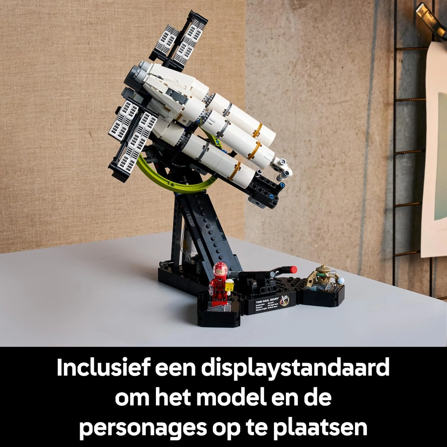 LEGO Icons Project Hail Mary Ruimteschip – Ruimte Bouwpakket voor Volwassenen – Ruimtevoertuig Model met Ryland Grace en Rocky Minifiguren – Woondecoratie – Cadeau voor Mannen, Vrouwen en Fans – 11389 - Image 3