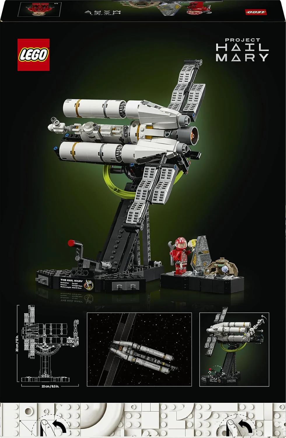 LEGO Icons Project Hail Mary Ruimteschip – Ruimte Bouwpakket voor Volwassenen – Ruimtevoertuig Model met Ryland Grace en Rocky Minifiguren – Woondecoratie – Cadeau voor Mannen, Vrouwen en Fans – 11389 - Image 4