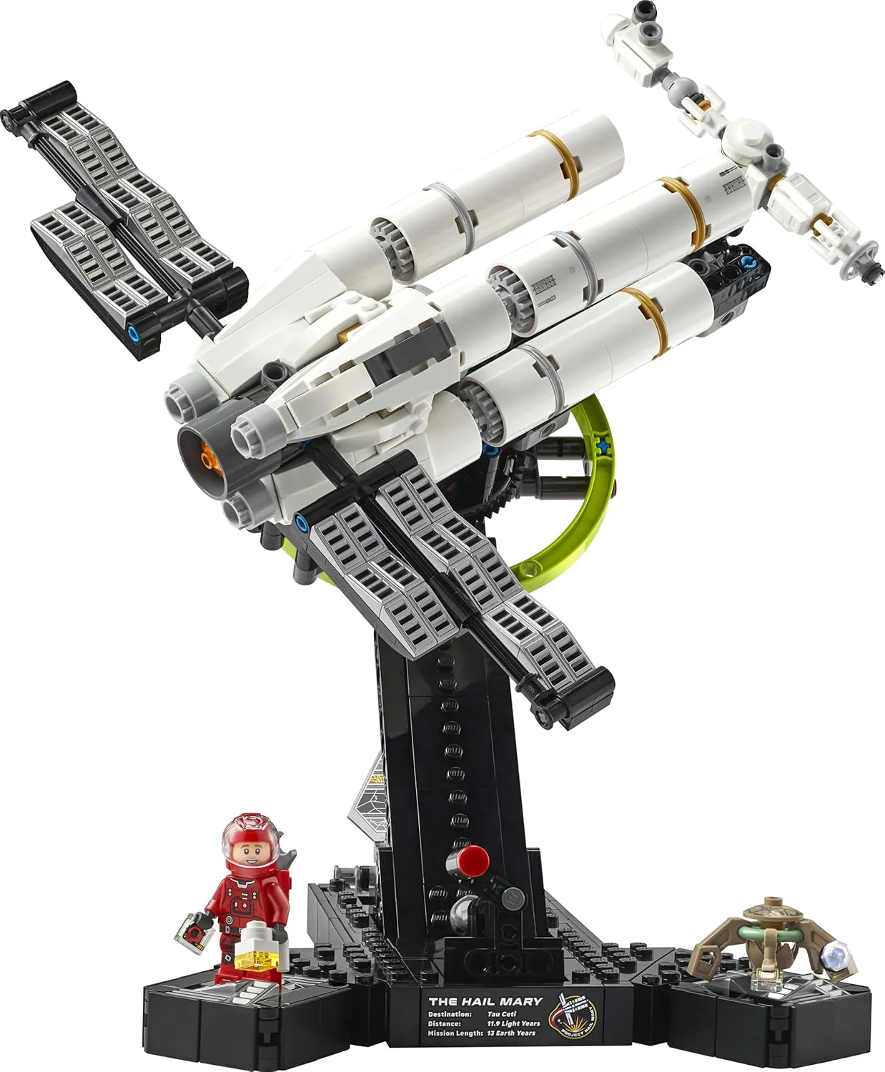 LEGO Icons Project Hail Mary Ruimteschip – Ruimte Bouwpakket voor Volwassenen – Ruimtevoertuig Model met Ryland Grace en Rocky Minifiguren – Woondecoratie – Cadeau voor Mannen, Vrouwen en Fans – 11389 - Image 6