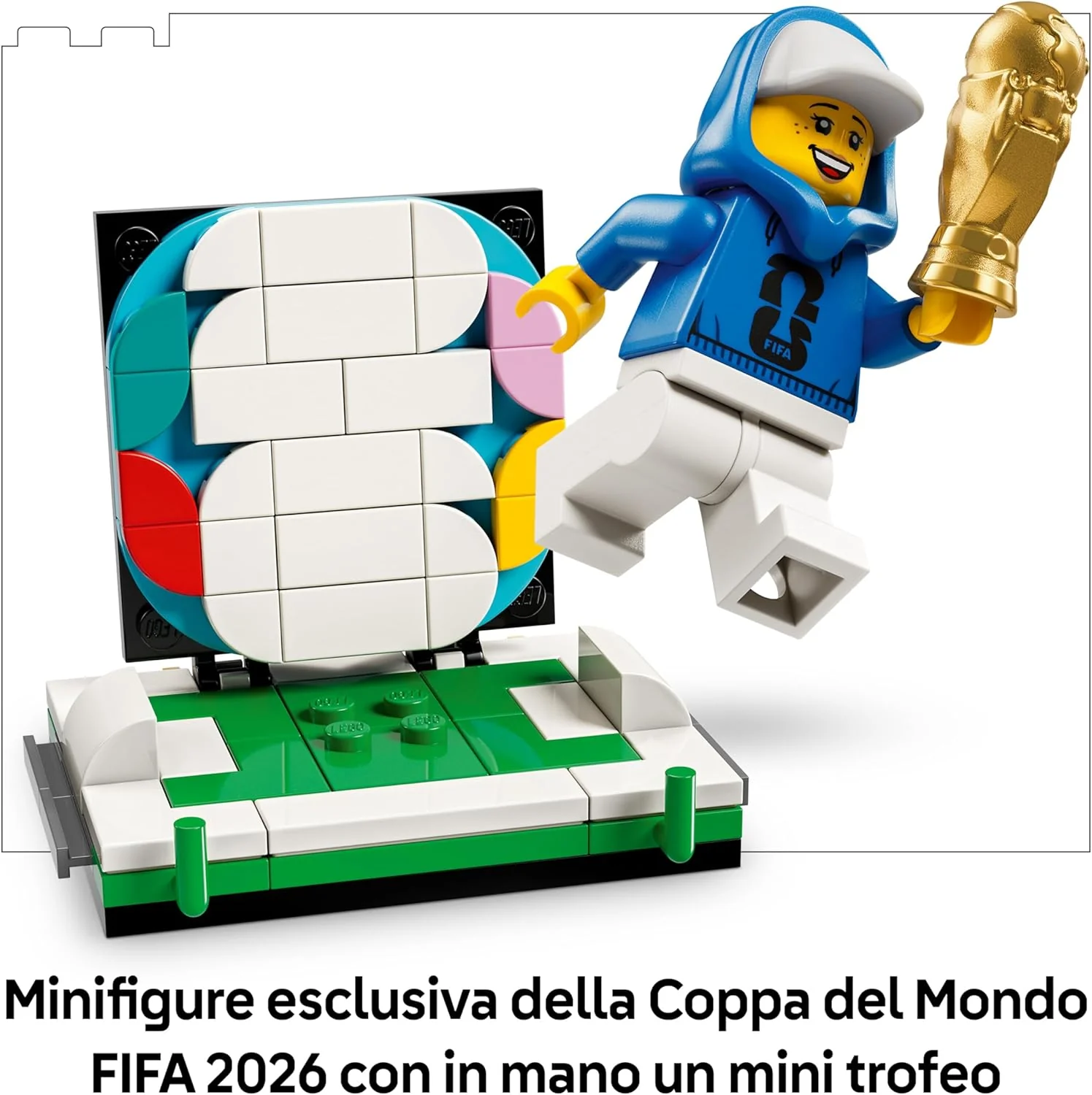 LEGO Editions Trofeo Ufficiale della Coppa del Mondo FIFA - Kit di Modellismo Fai da Te 3D con Minifigure da Collezione - Regalo per Ragazzi e Ragazze da 12 Anni in su e Adulti Fan dello Sport - 43020 - Image 3