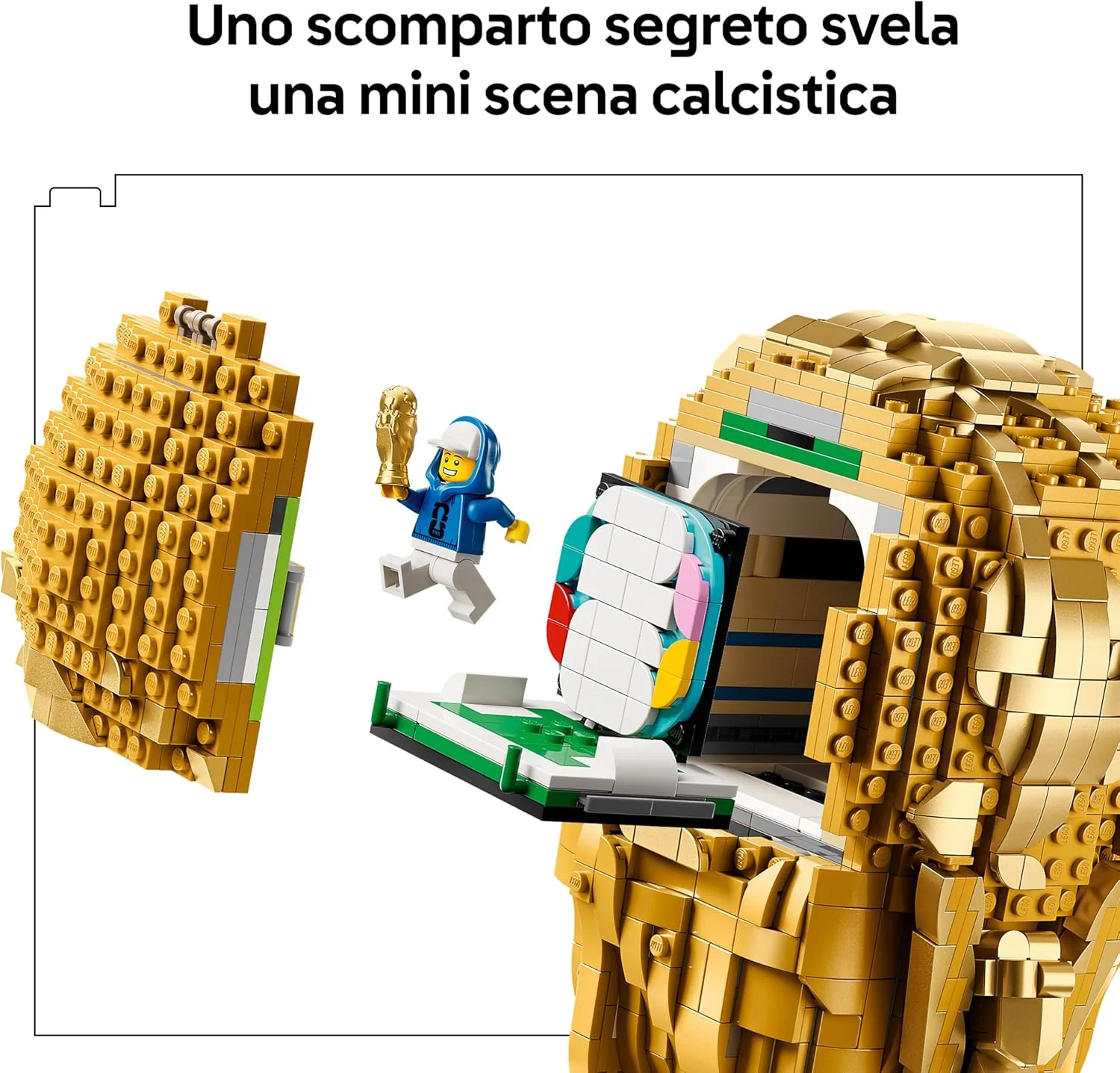 LEGO Editions Trofeo Ufficiale della Coppa del Mondo FIFA - Kit di Modellismo Fai da Te 3D con Minifigure da Collezione - Regalo per Ragazzi e Ragazze da 12 Anni in su e Adulti Fan dello Sport - 43020 - Image 4