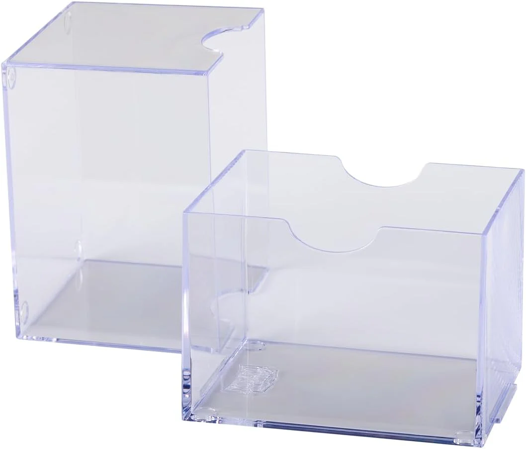 Dragon Shield Strongbox Deck Box Clear, Holds 100+ Double Sleeved Cards, Acrylic TCG Storage Case, Vacuum Seal Closure, Stackable, Display Lid, 83.5 x 106 x 75.5 mm - Image 5