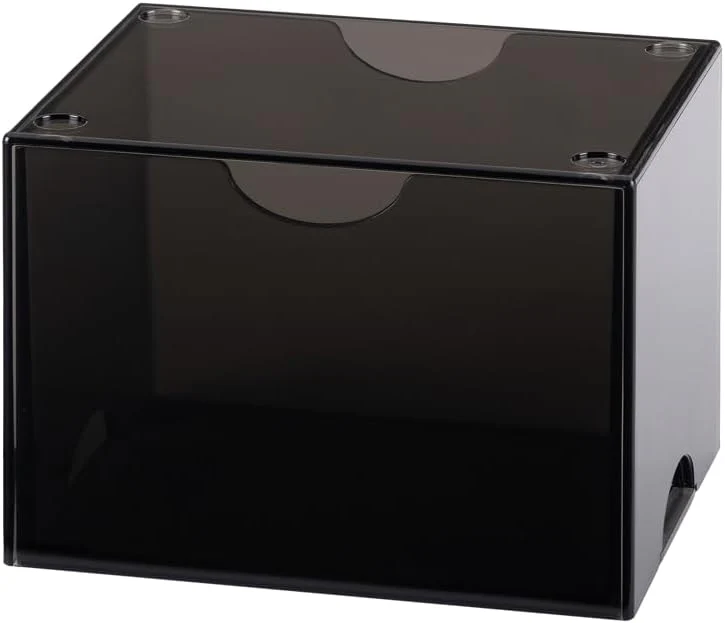 Dragon Shield Strongbox Deck Box Clear Black, Holds 100+ Double Sleeved Cards, Acrylic TCG Storage Case, Vacuum Seal Closure, Stackable, Display Lid, 83.5 x 106 x 75.5 mm - Image 2