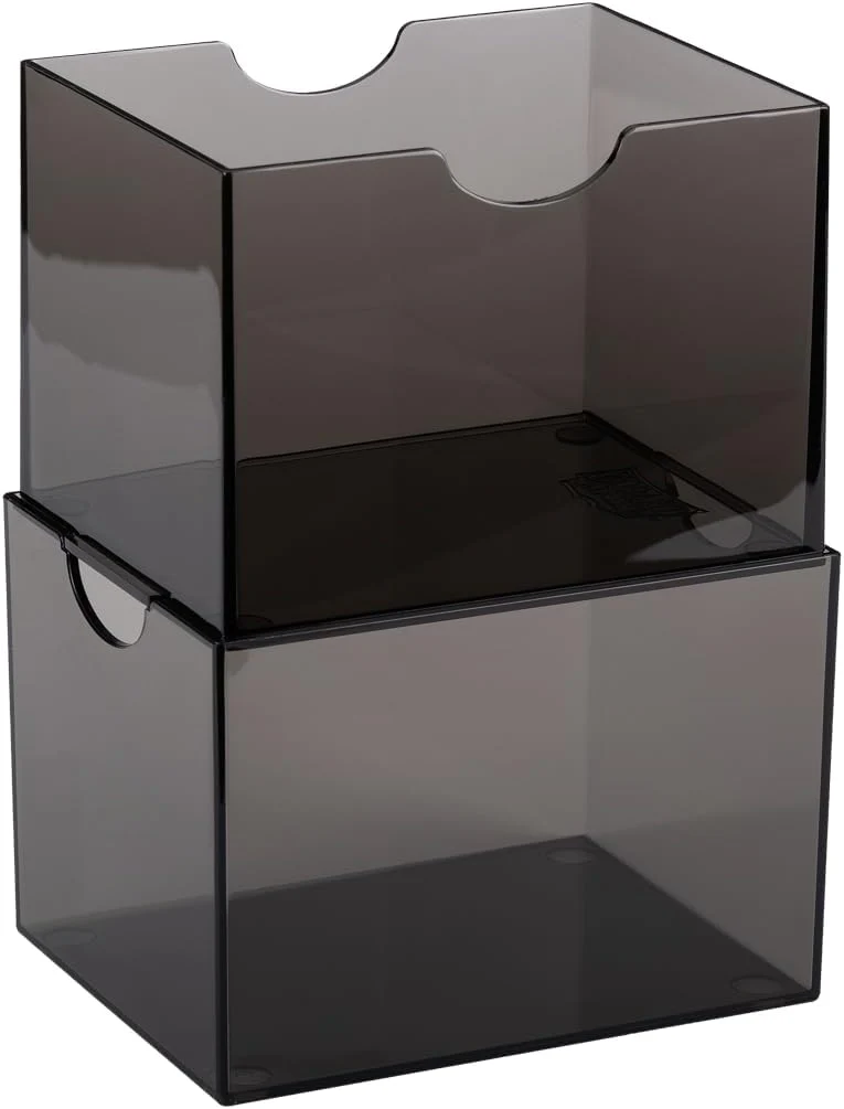 Dragon Shield Strongbox Deck Box Clear Black, Holds 100+ Double Sleeved Cards, Acrylic TCG Storage Case, Vacuum Seal Closure, Stackable, Display Lid, 83.5 x 106 x 75.5 mm - Image 5