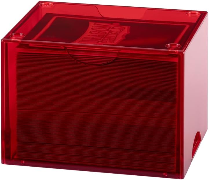 Dragon Shield Strongbox Deck Box Clear Red, Holds 100+ Double Sleeved Cards, Acrylic TCG Storage Case, Vacuum Seal Closure, Stackable, Display Lid, 83.5 x 106 x 75.5 mm - Image 7
