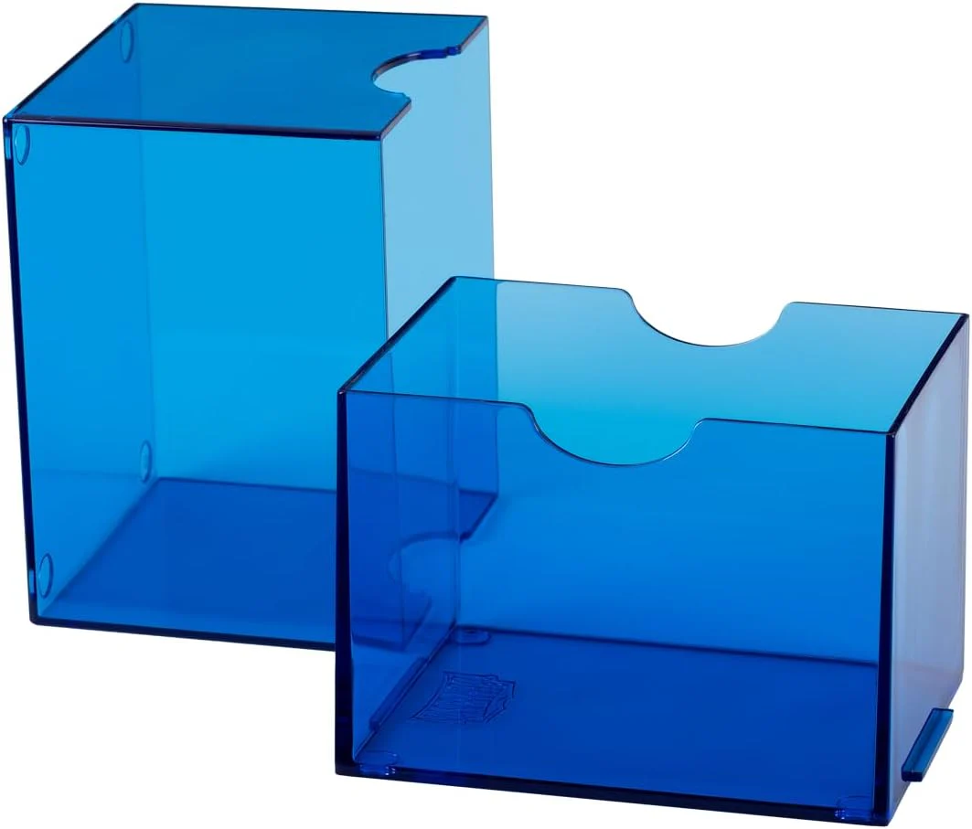 Dragon Shield Strongbox Deck Box Clear Blue, Holds 100+ Double Sleeved Cards, Acrylic TCG Storage Case, Vacuum Seal Closure, Stackable, Display Lid, 83.5 x 106 x 75.5 mm - Image 5
