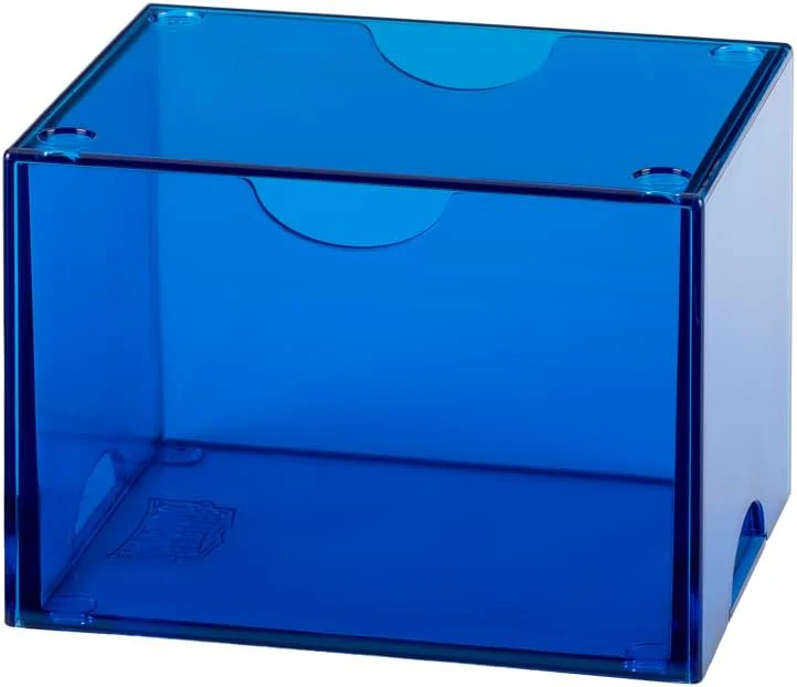 Dragon Shield Strongbox Deck Box Clear Blue, Holds 100+ Double Sleeved Cards, Acrylic TCG Storage Case, Vacuum Seal Closure, Stackable, Display Lid, 83.5 x 106 x 75.5 mm - Image 7