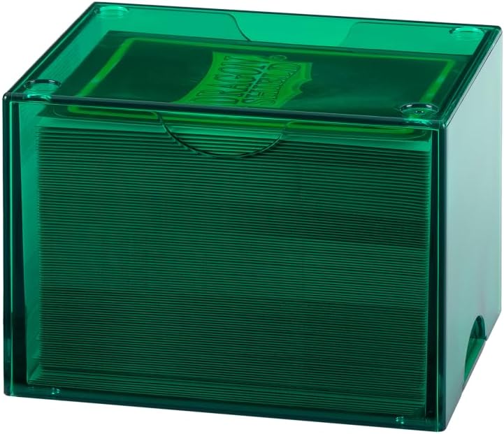 Dragon Shield Strongbox Deck Box Clear Green, Holds 100+ Double Sleeved Cards, Acrylic TCG Storage Case, Vacuum Seal Closure, Stackable, Display Lid, 83.5 x 106 x 75.5 mm - Image 5