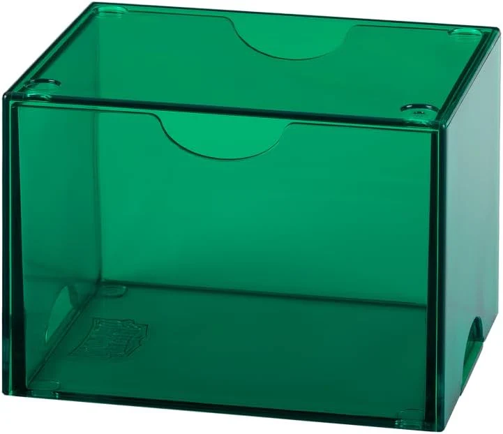 Dragon Shield Strongbox Deck Box Clear Green, Holds 100+ Double Sleeved Cards, Acrylic TCG Storage Case, Vacuum Seal Closure, Stackable, Display Lid, 83.5 x 106 x 75.5 mm - Image 7