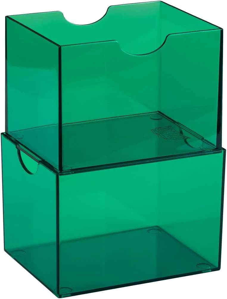 Dragon Shield Strongbox Deck Box Clear Green, Holds 100+ Double Sleeved Cards, Acrylic TCG Storage Case, Vacuum Seal Closure, Stackable, Display Lid, 83.5 x 106 x 75.5 mm - Image 8