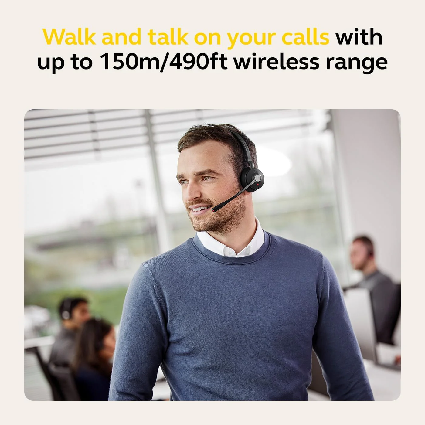 Jabra Engage 55 Headset Wireless Head-band Office/Call center Black, Titanium - Image 3