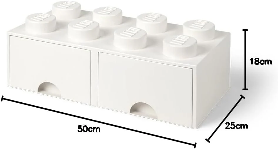 Opberglade Lego: brick 8 wit (RC029555) - Image 2