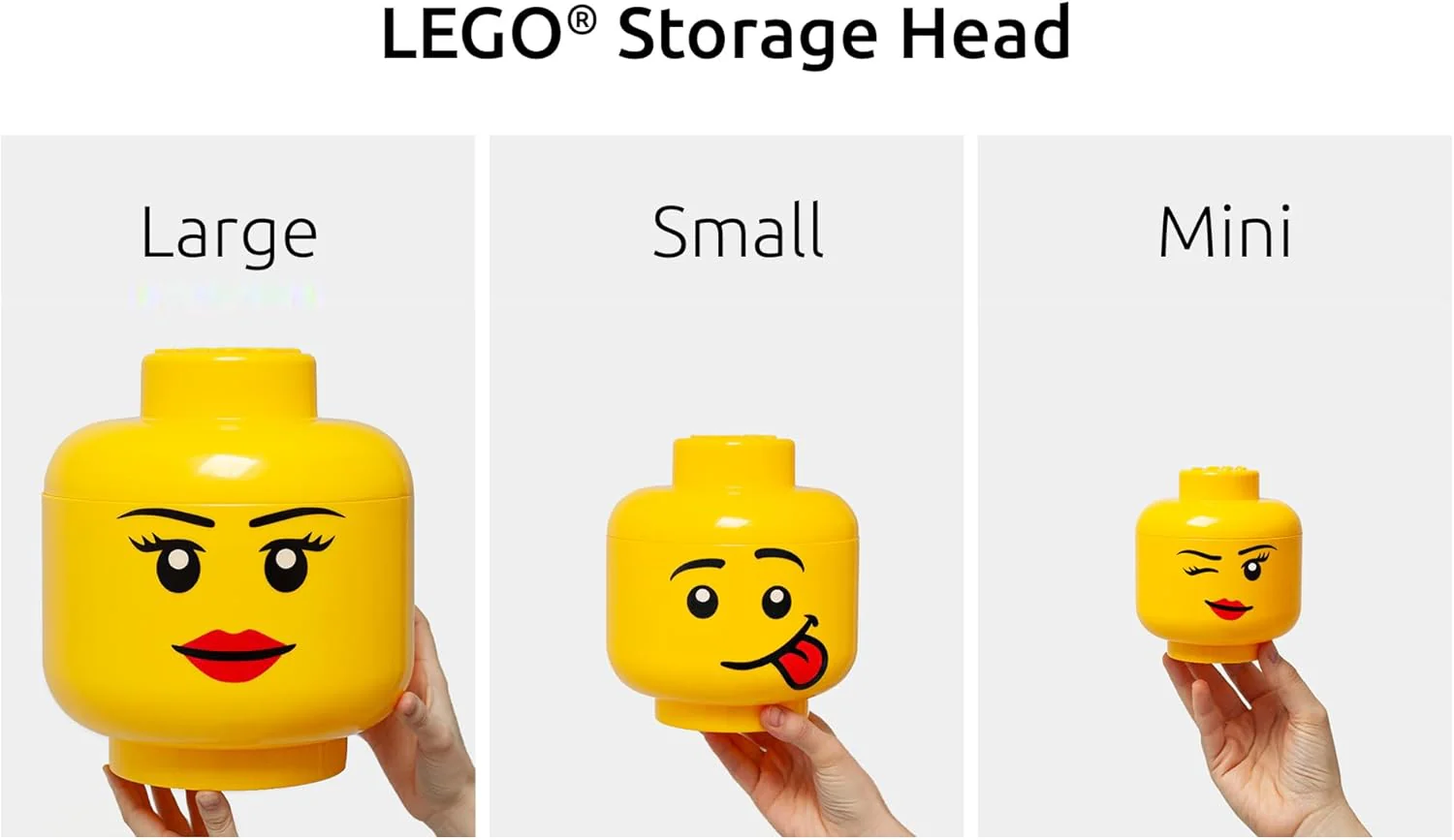 Lego: 40320820 - Storage Head (Large) - Happy Boy - Image 2