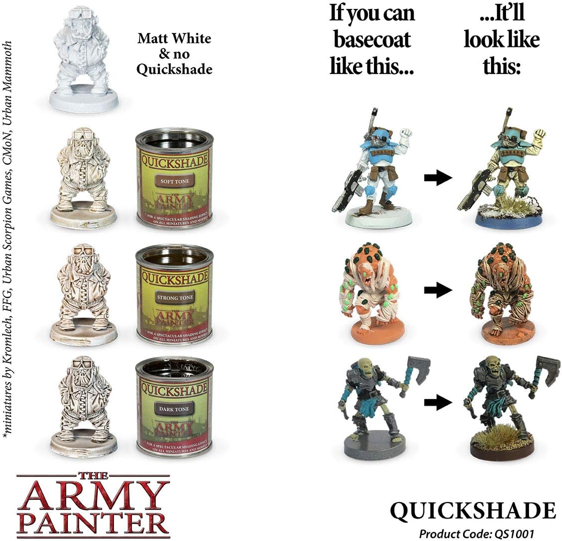 The Army Painter Quickshade Dip Soft Tone, Quickly Dipping and Shading Entire Wargaming Armies, Oil Wash for Miniature Figures, for Tabletop Roleplaying or Wargames, 250 ml (Soft Tone - Image 5