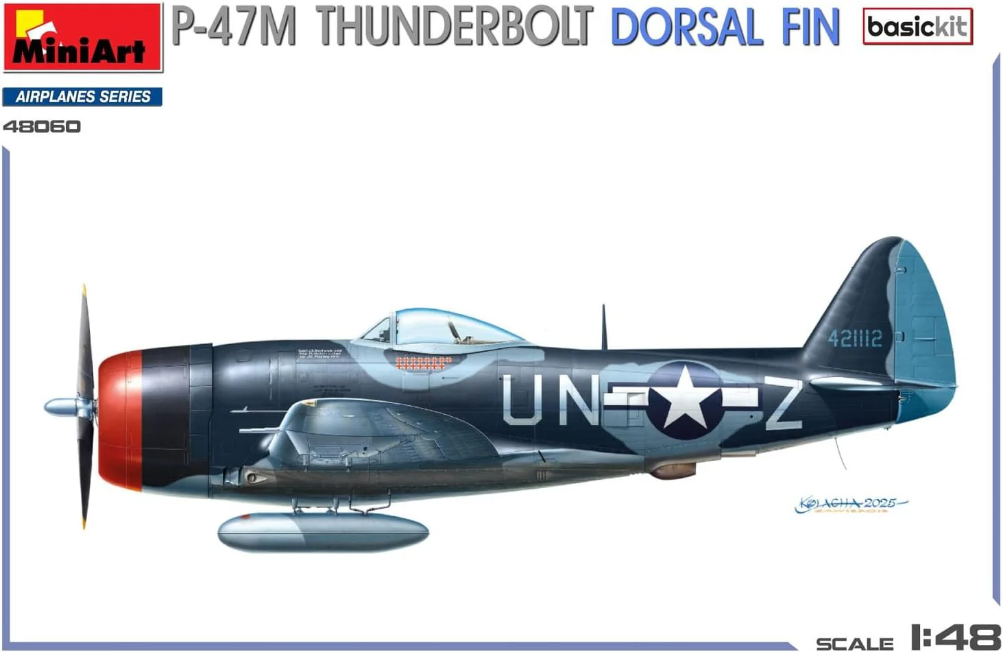 MiniArt - 1/48 P-47m Thunderbolt. Dorsal Fin. Basic Kit - Image 4