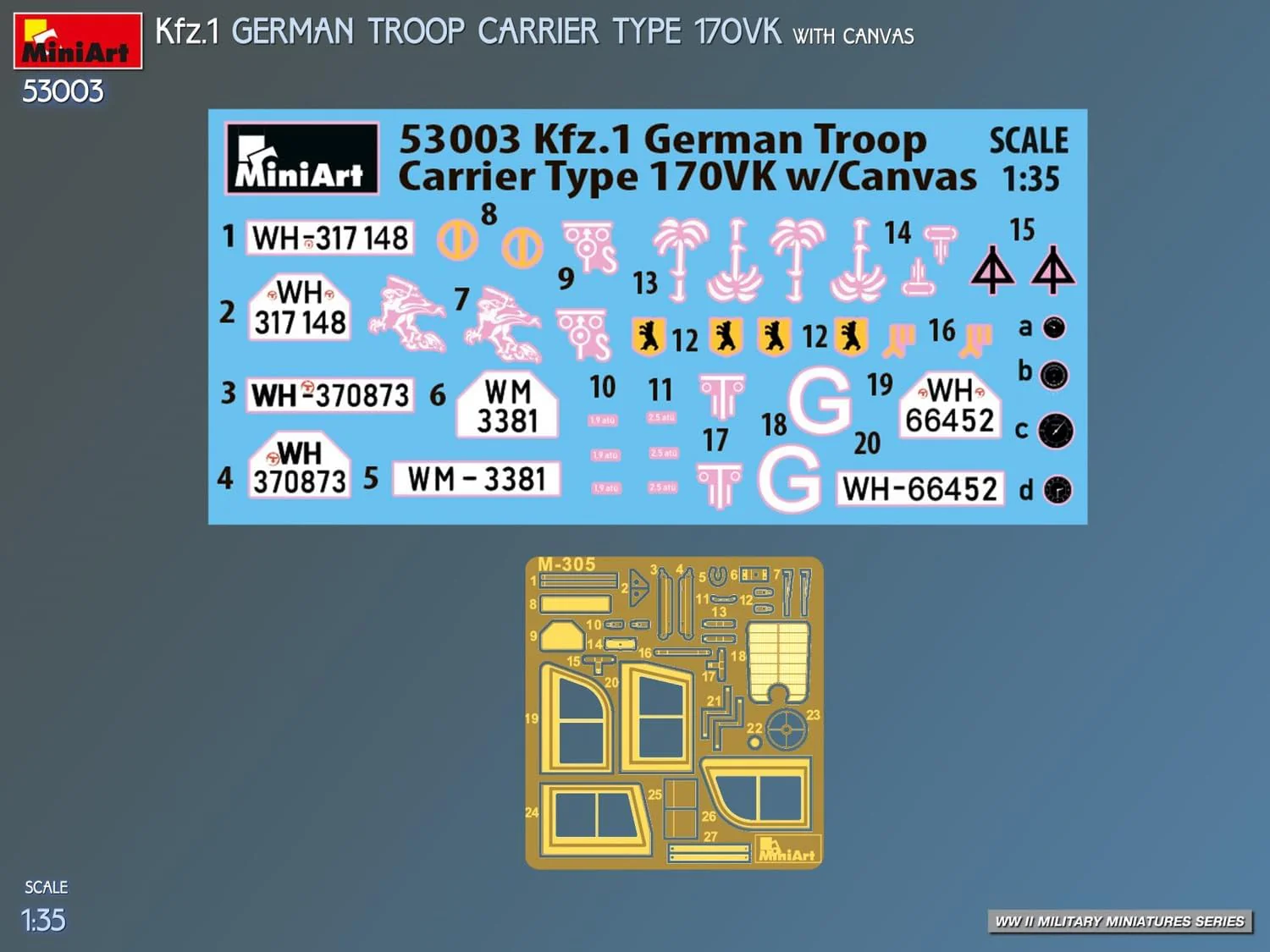 MiniArt - 1/35 Kfz.1 German Troop Carrier Type 170vk W/canvas - Image 6