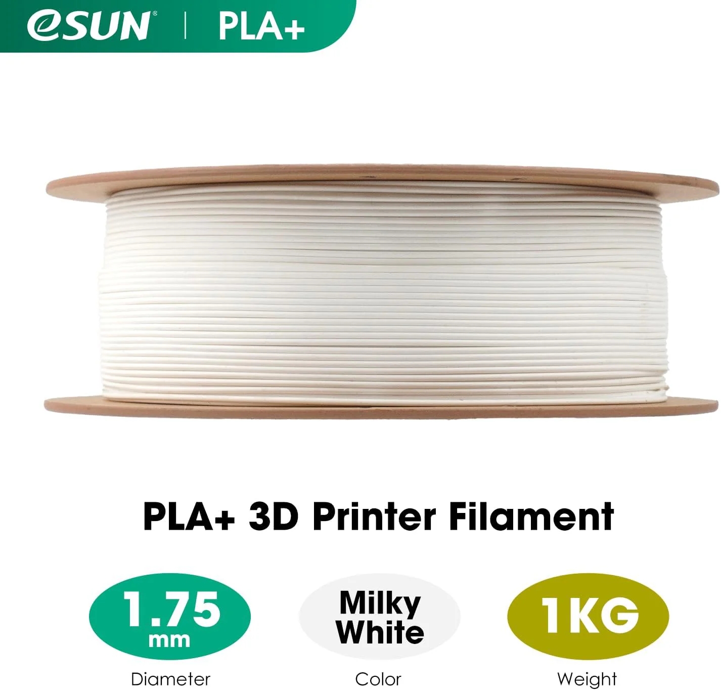Pla+ 1.75Mm Milky White 1Kg/Roll With Paper Roll (Region 2) - Image 6