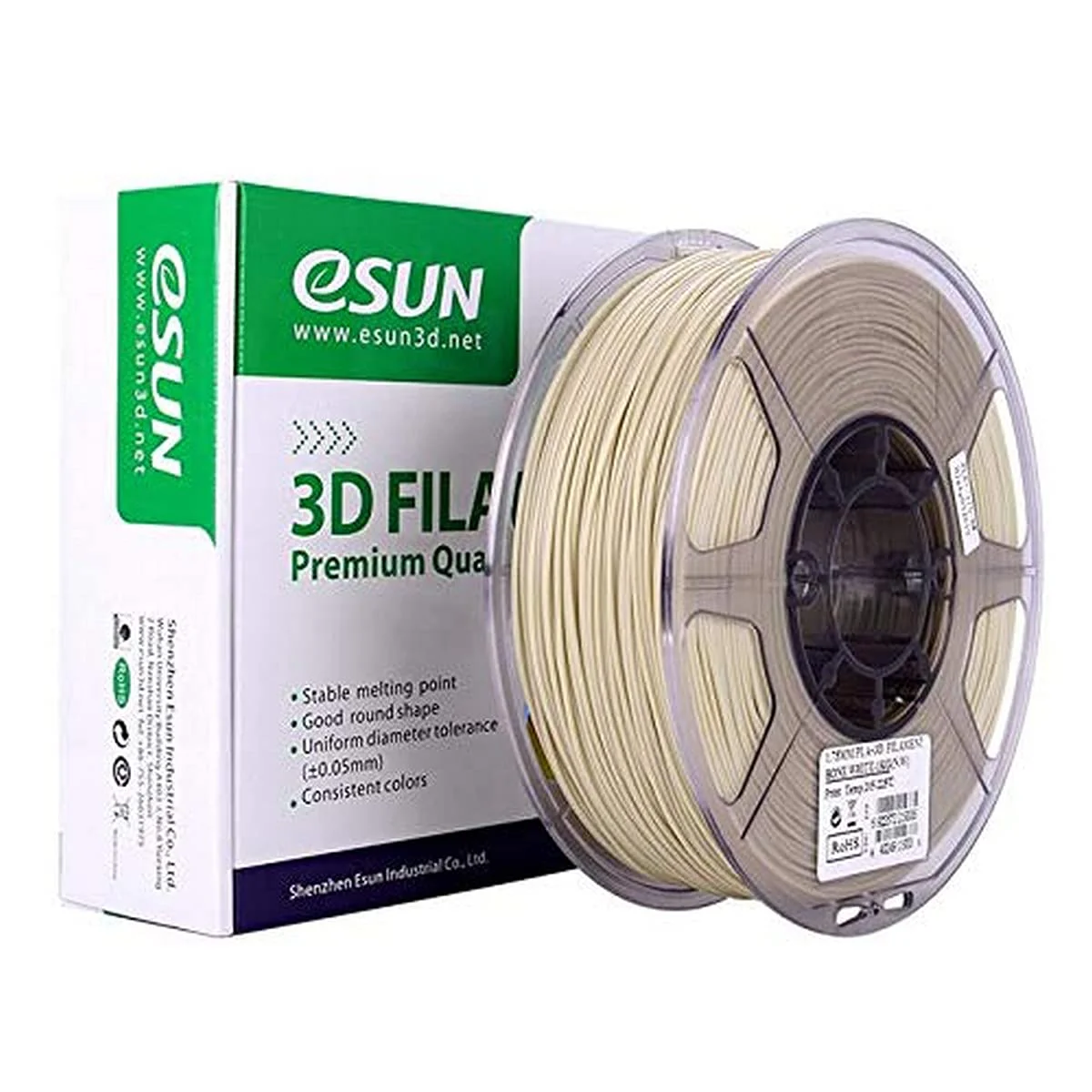 Pla+ 1.75Mm Bonewhite 1Kg/Roll Pr (Region 2)
