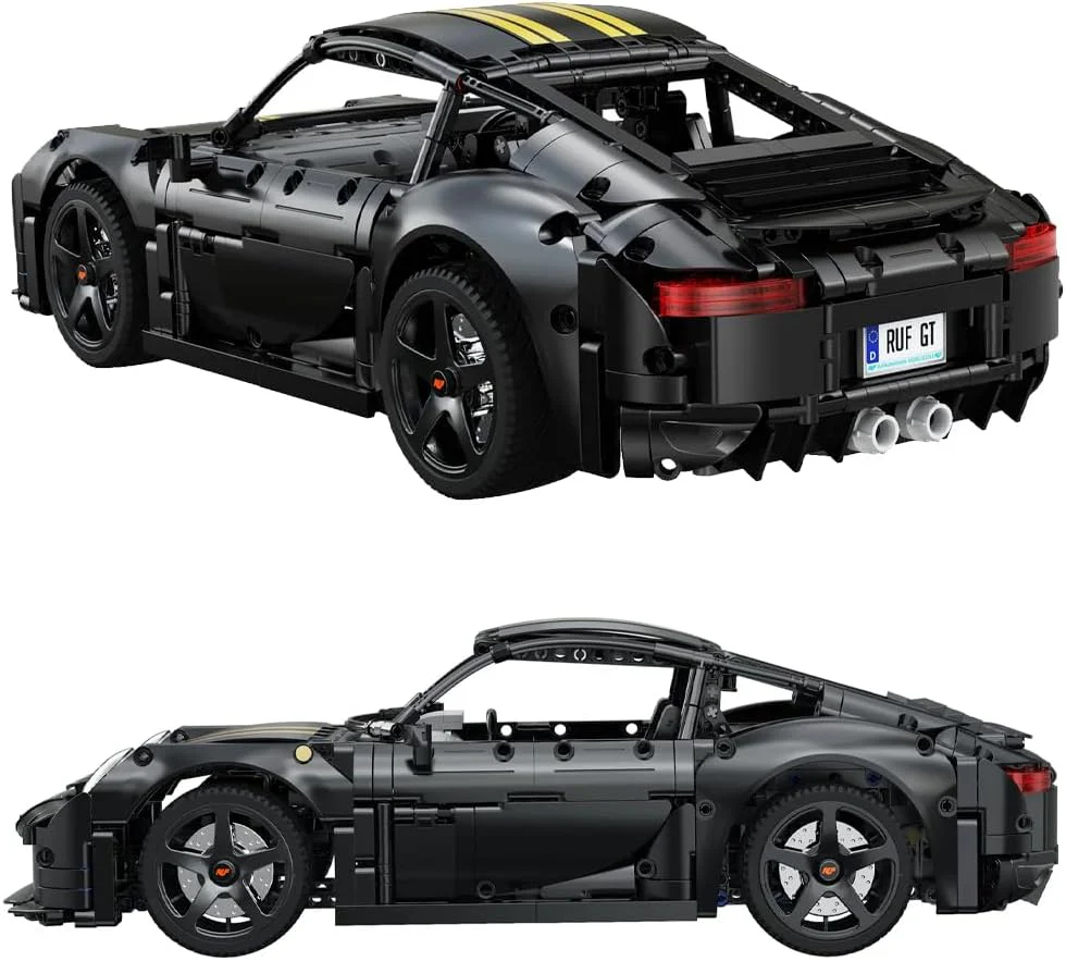 CaDA RUF GT - Bausatz - Sportfahrzeug - Schwarz - 1655 Teile - ab 8 Jahren - Maßstab 1:10 (DEQUBE 927DE63006 - Image 2