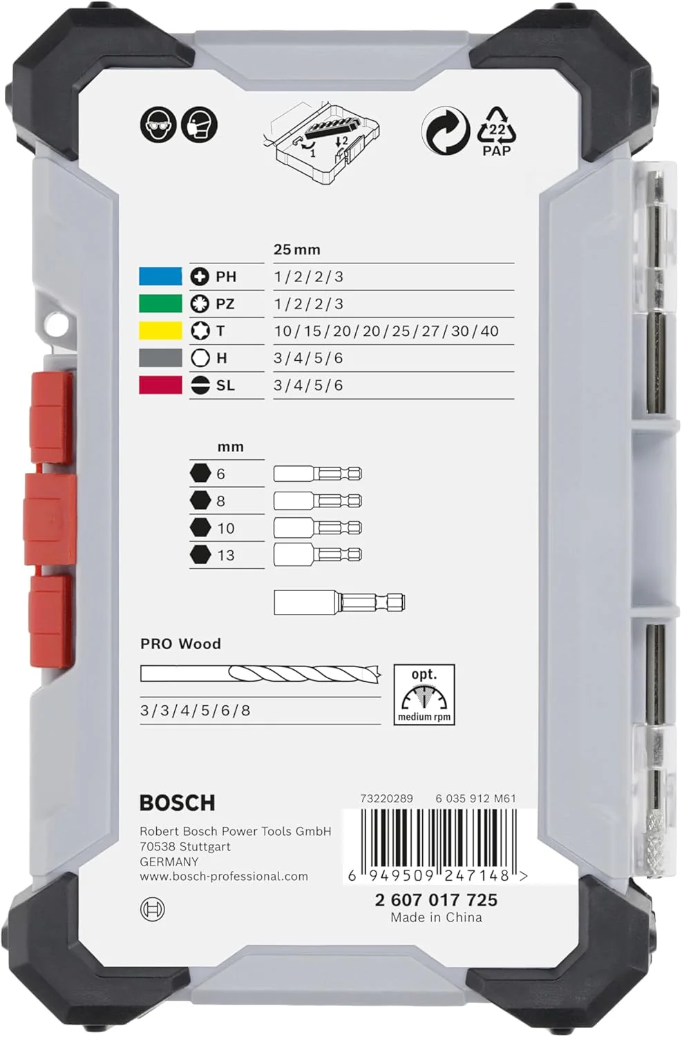 Bosch 35-Delige Boor- En Bitset Voor Hout - 2607017725 - Image 2