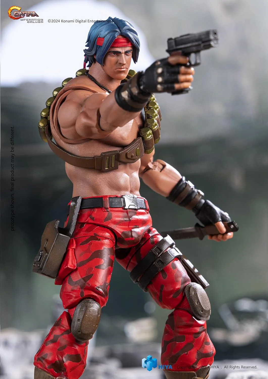 Hiya Toys Contra: Operation Glauga – Lance Bean Exquisite Basic Series 1:12 Scale Previews Exclusive Action Figure - Image 3