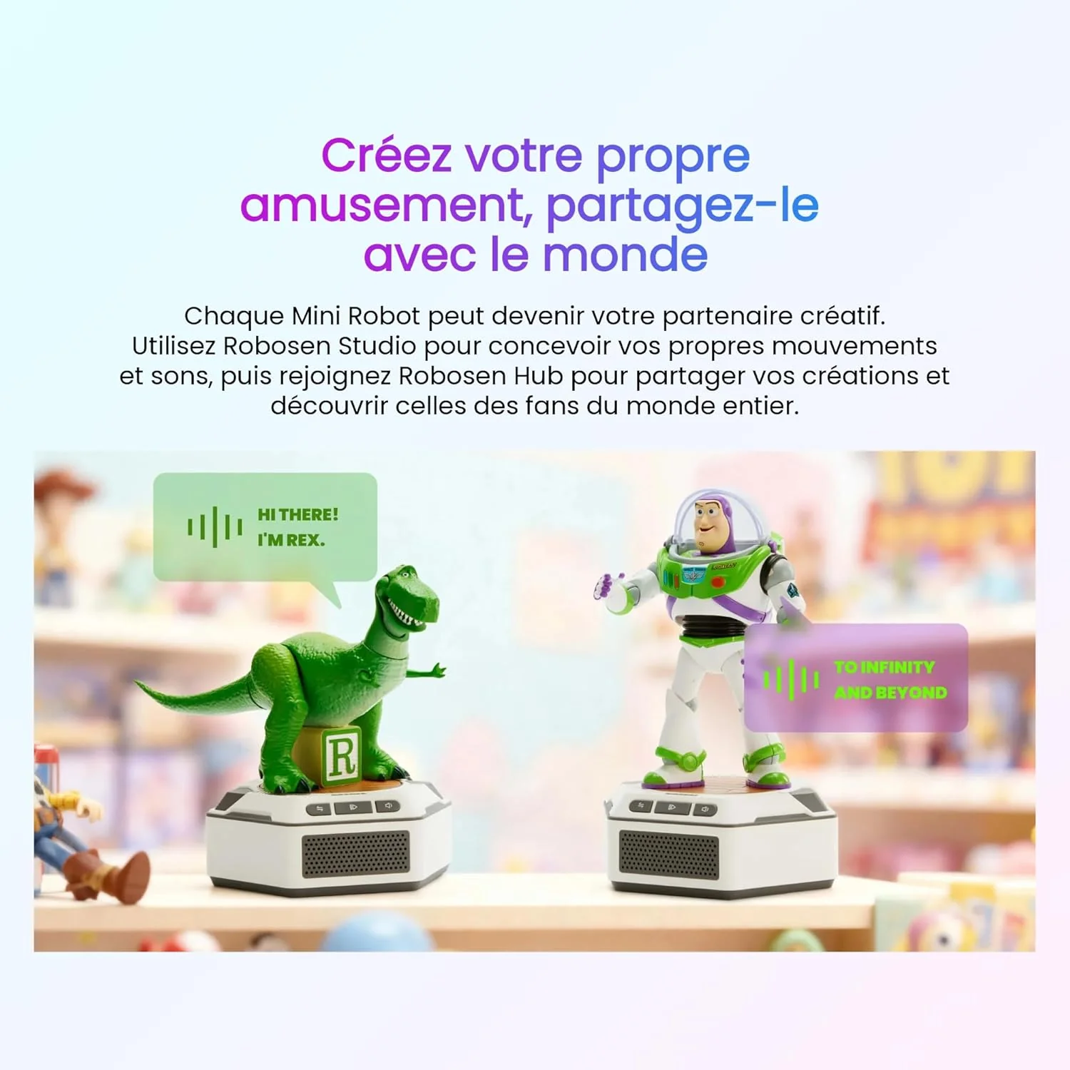 Disney Pixar Toy Story Interactive Robot Kit - Buzz Lightyear *French Version* 17 Cm - Image 7