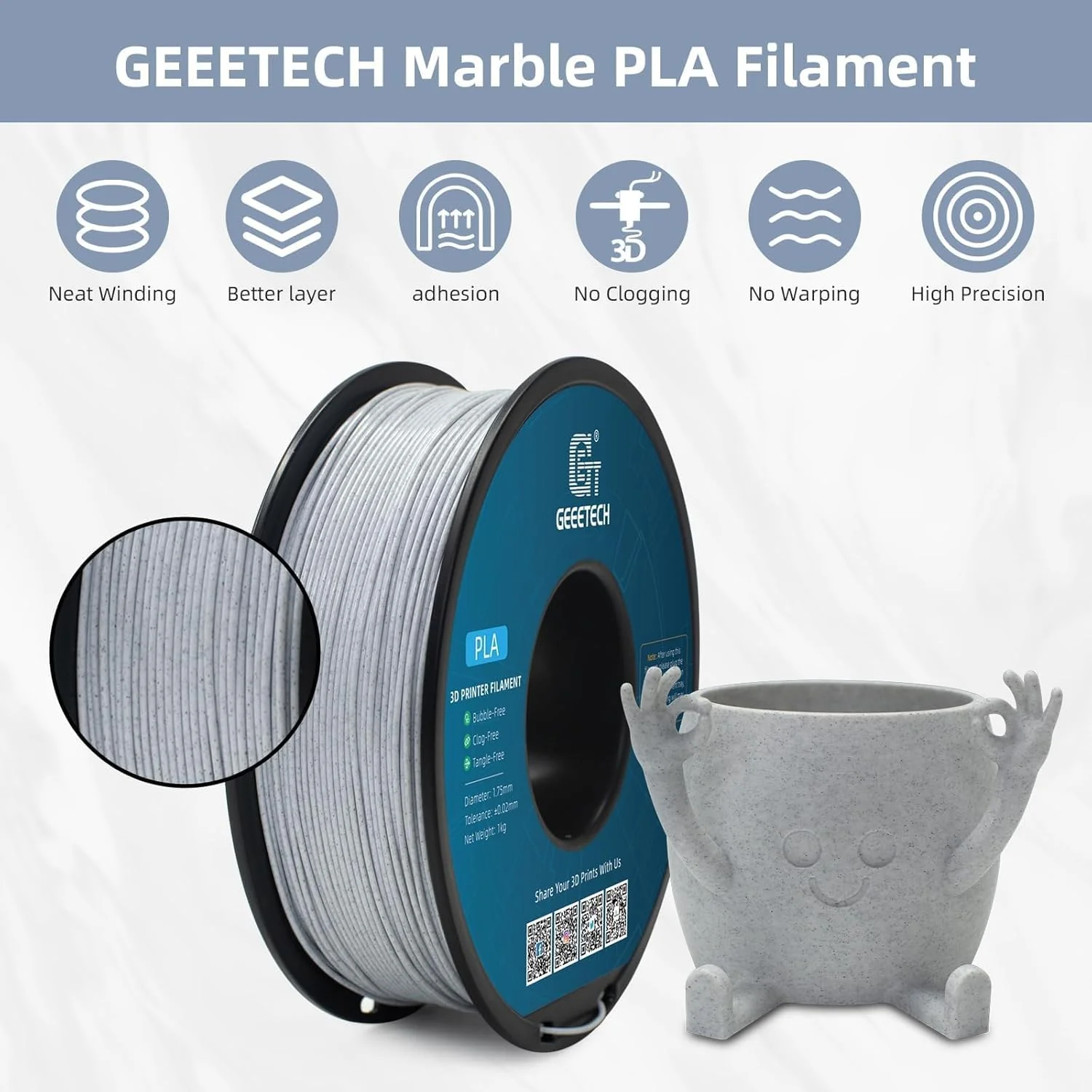 Geeetech - PLA like Marble (1.75mm - 1kg) - Image 7
