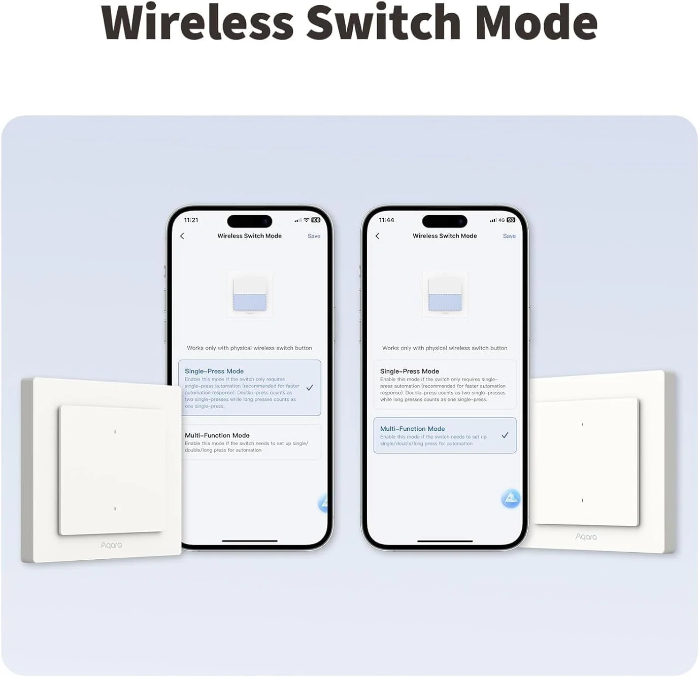 Aqara Light Switch H2 Eu (2 Buttons, 1 Channel) - Image 7