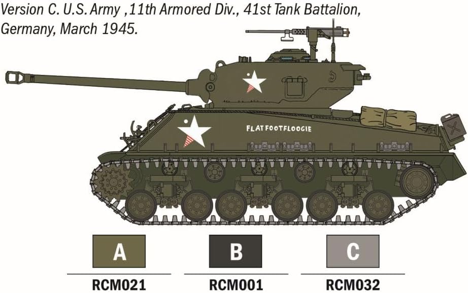 Italeri - 1/56 M4a3e8 Sherman Fury - Image 5
