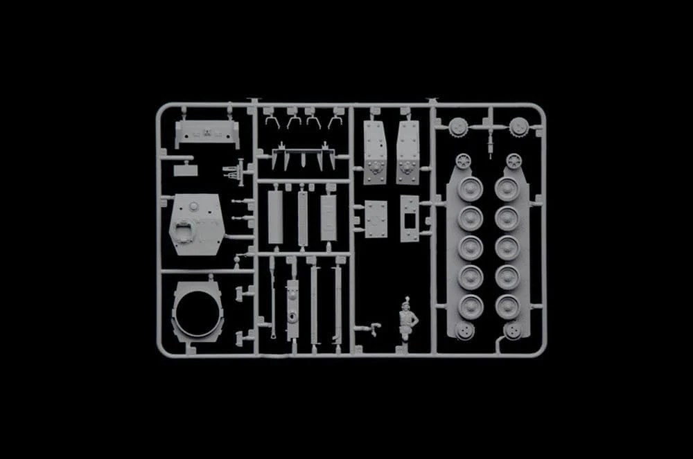 Italeri 75004 Line Starter Set - Easy Paint: Cromwell Mk. IV, 1:56 Scale, Plastic Model Kit/Model Assembly Includes Glue and 3 Acrylic Paint Markers - Image 3