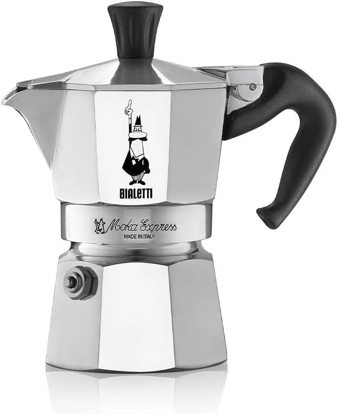 Bialetti Moka Express Aluminium Stovetop Coffee Maker (2 Cup), 8x11x11 cm, Silver - Image 5
