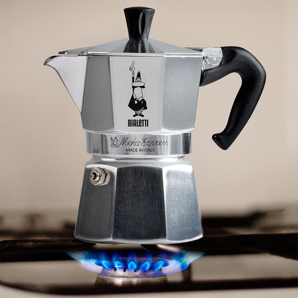 Bialetti Moka Express Aluminium Stovetop Coffee Maker (2 Cup), 8x11x11 cm, Silver - Image 7