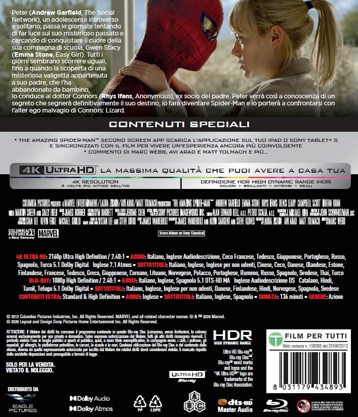 Amazing Spider-Man (The) (4K Ultra Hd + Blu-Ray Hd) - Image 2