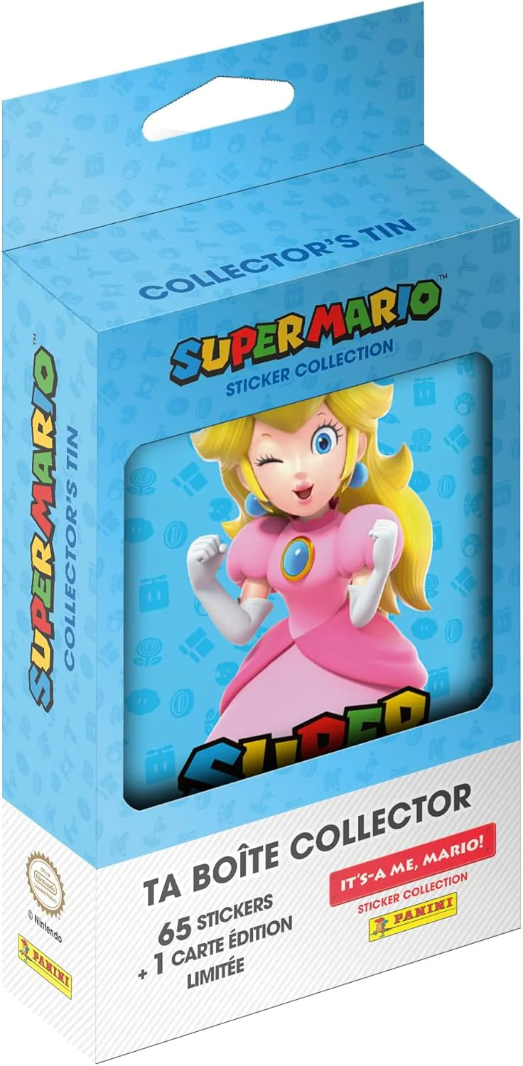 Panini Super Mario – It's A ME, Mario! Metal Box 13 Pockets + 1 Limited Edition Card (5 Random Colours - Image 2