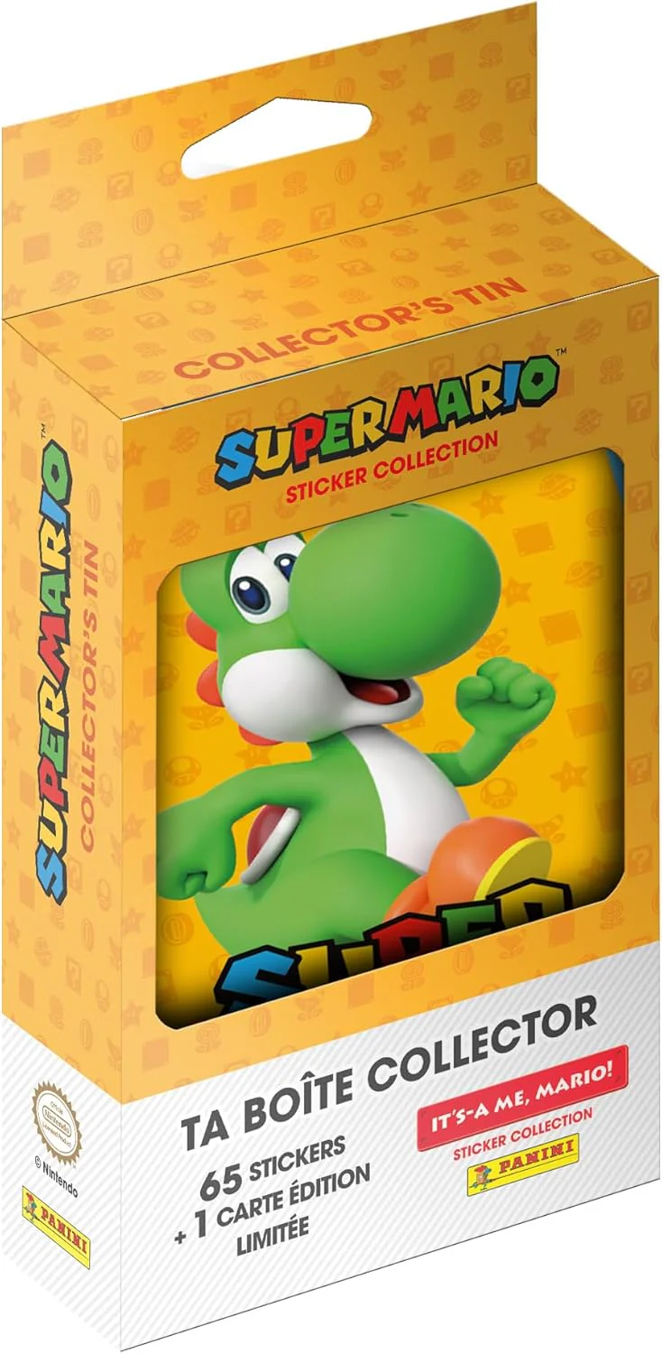 Panini Super Mario – It's A ME, Mario! Metal Box 13 Pockets + 1 Limited Edition Card (5 Random Colours - Image 6