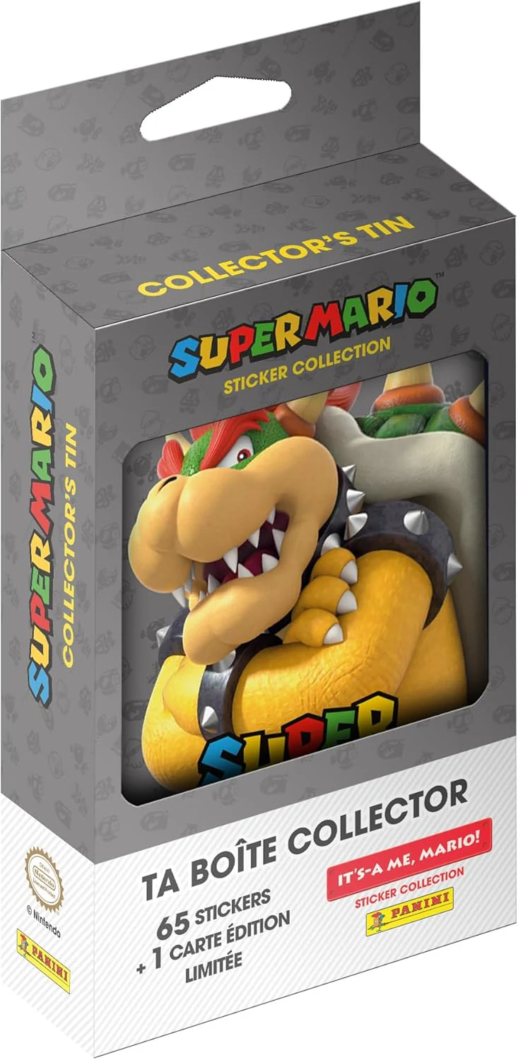 Panini Super Mario – It's A ME, Mario! Metal Box 13 Pockets + 1 Limited Edition Card (5 Random Colours - Image 7