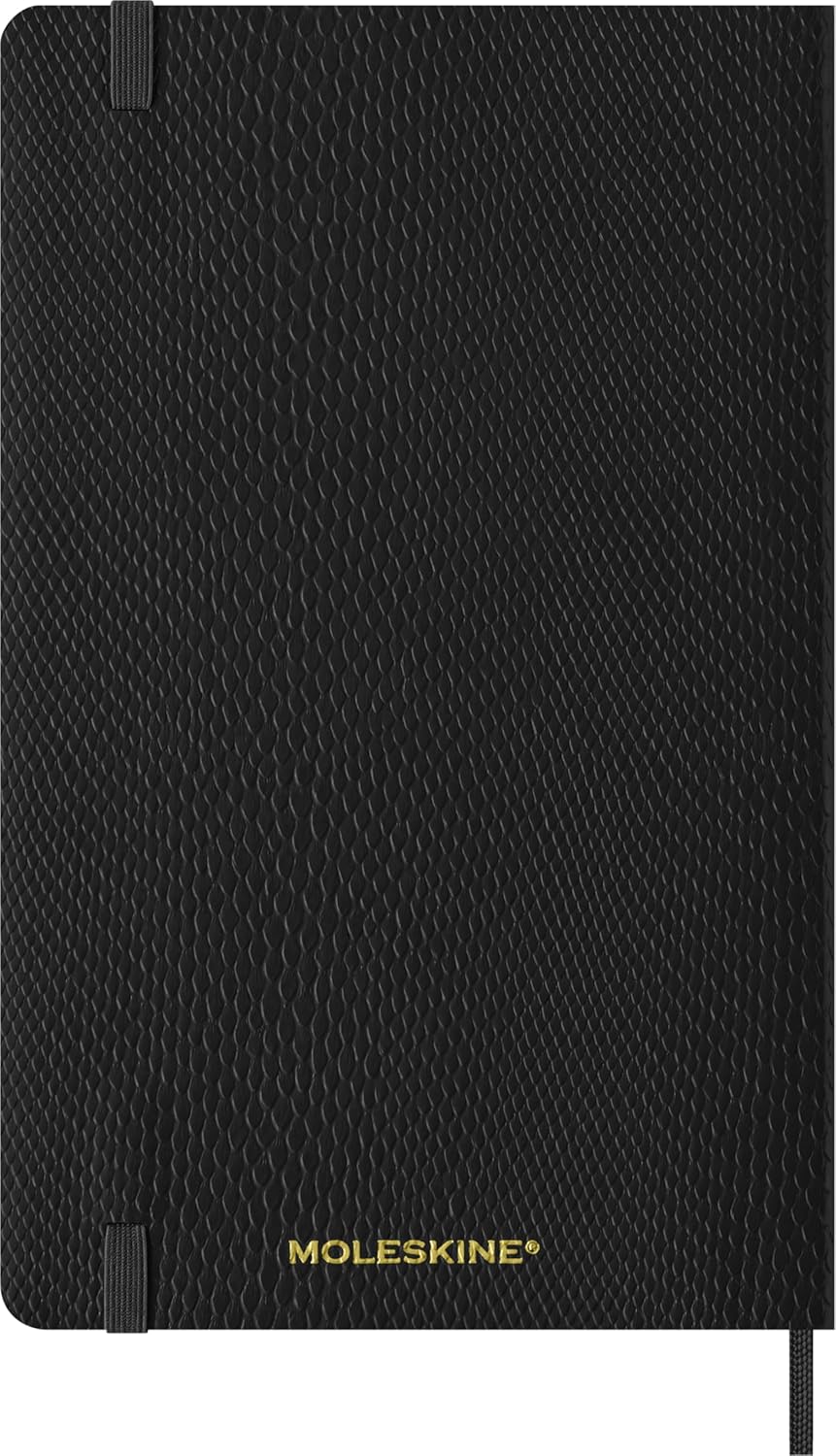 Moleskine Weekly Planner 2027, Vegan Soft Cover Precious and Ethical 12 Month Diary with Python Print, Space for Notes, and Gift Box, Large 13x21 Cm, Black - Image 5