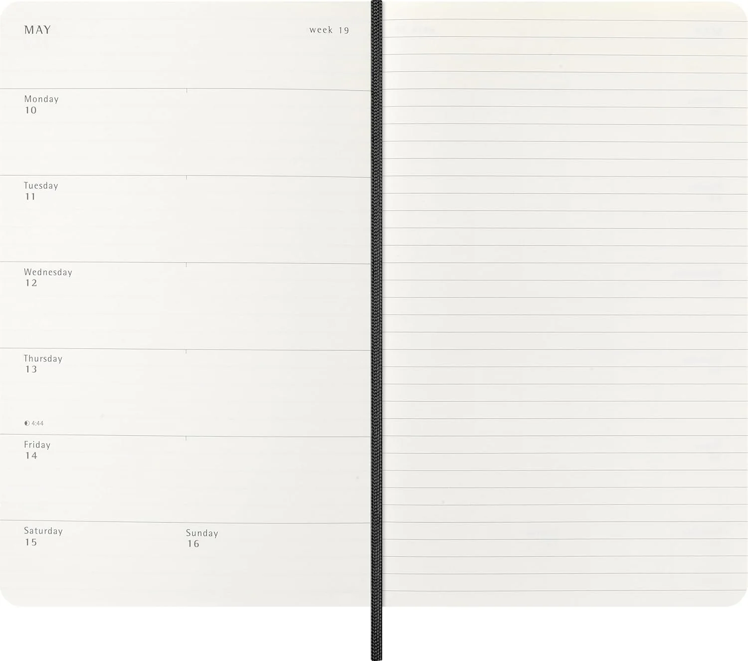Moleskine Weekly Planner 2027, Vegan Soft Cover Precious and Ethical 12 Month Diary with Python Print, Space for Notes, and Gift Box, Large 13x21 Cm, Black - Image 8