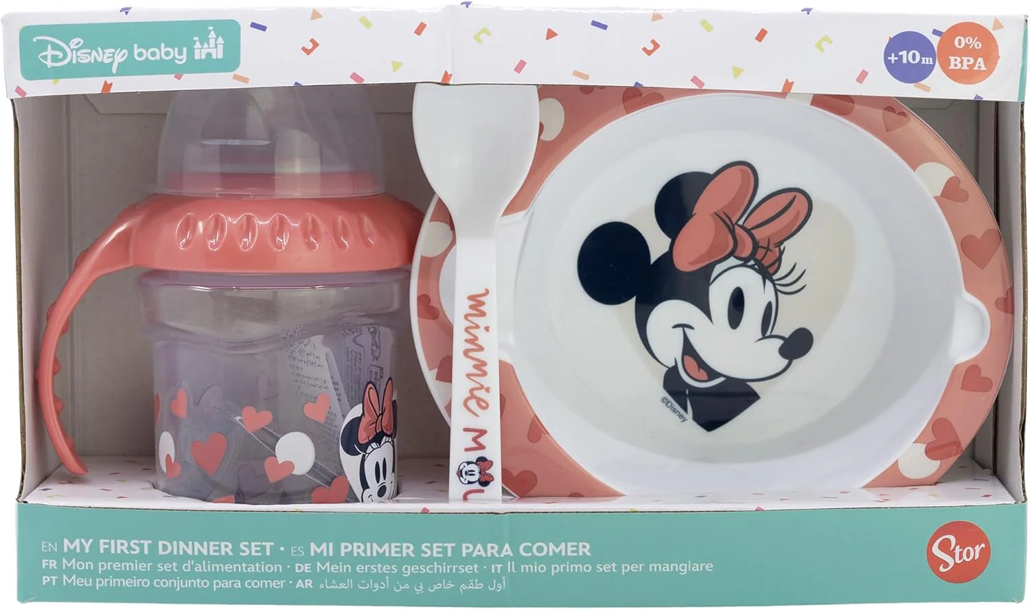 Minnie Mouse - 3 Pcs - Baby Gift Set (10707) - Image 3