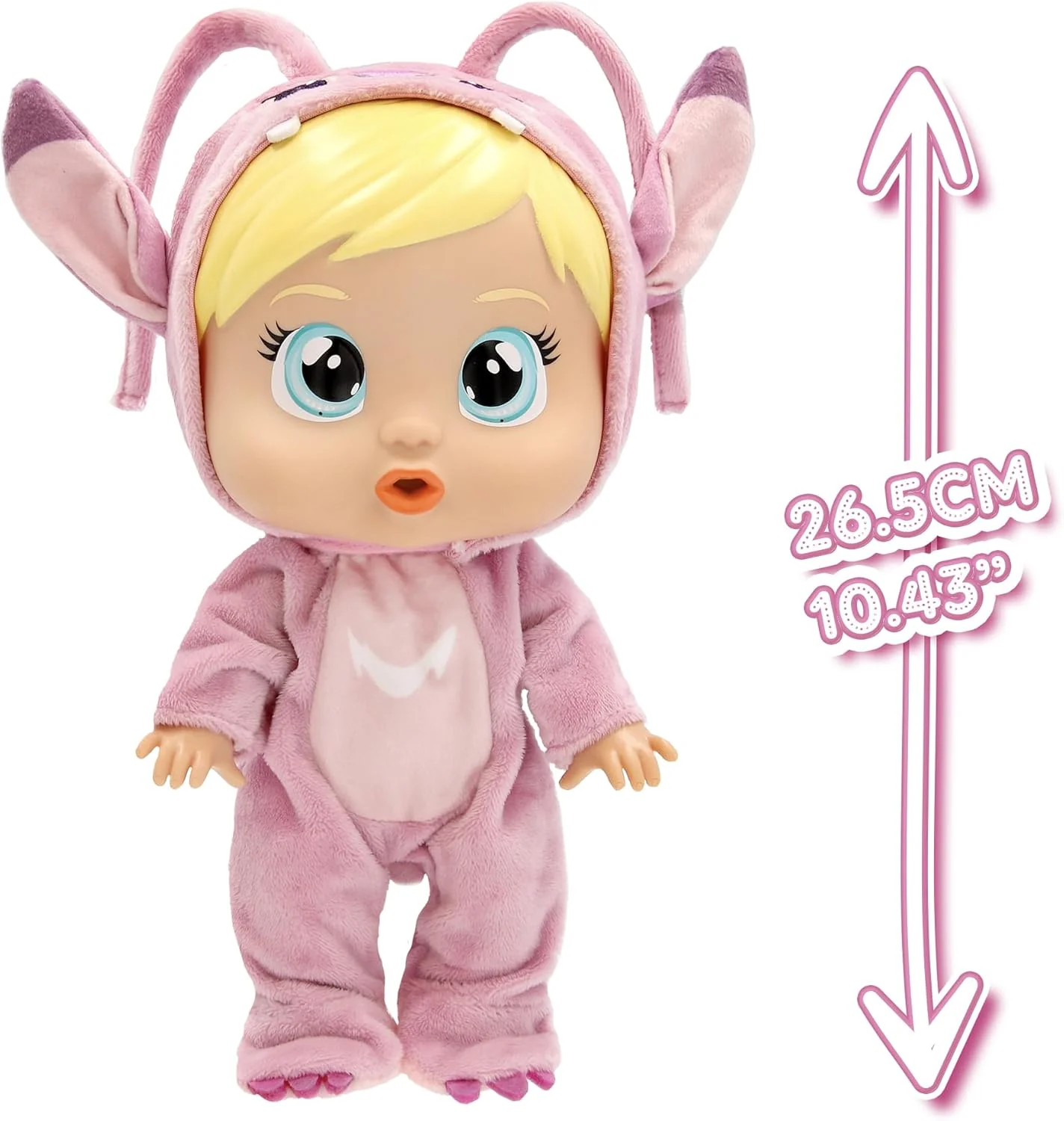 Cry Babies Disney Angel Interaktive Puppe Cry Baby Loving Care inspiriert von Angel, mit 3 Zubehörteilen und echten Tränen Kinder ab 3 Jahren - Image 5