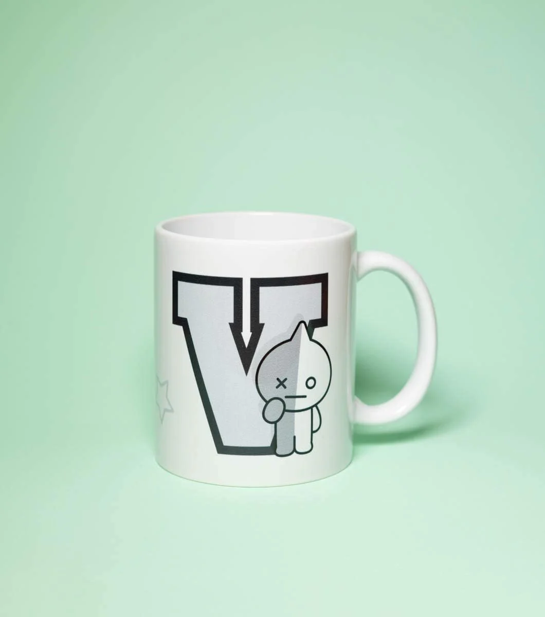 Erik Tasse BT21 Van - Erik Tasse BT21 RJ - Kaffeebecher Tasse für Kaffee oder Tee - BT21 Merchandising - Größe : 9,5 cm x 8 cm - Fassungsvermögen : 350 ml - Offizielle Lizenz -BT21 Fanartikel - Image 3