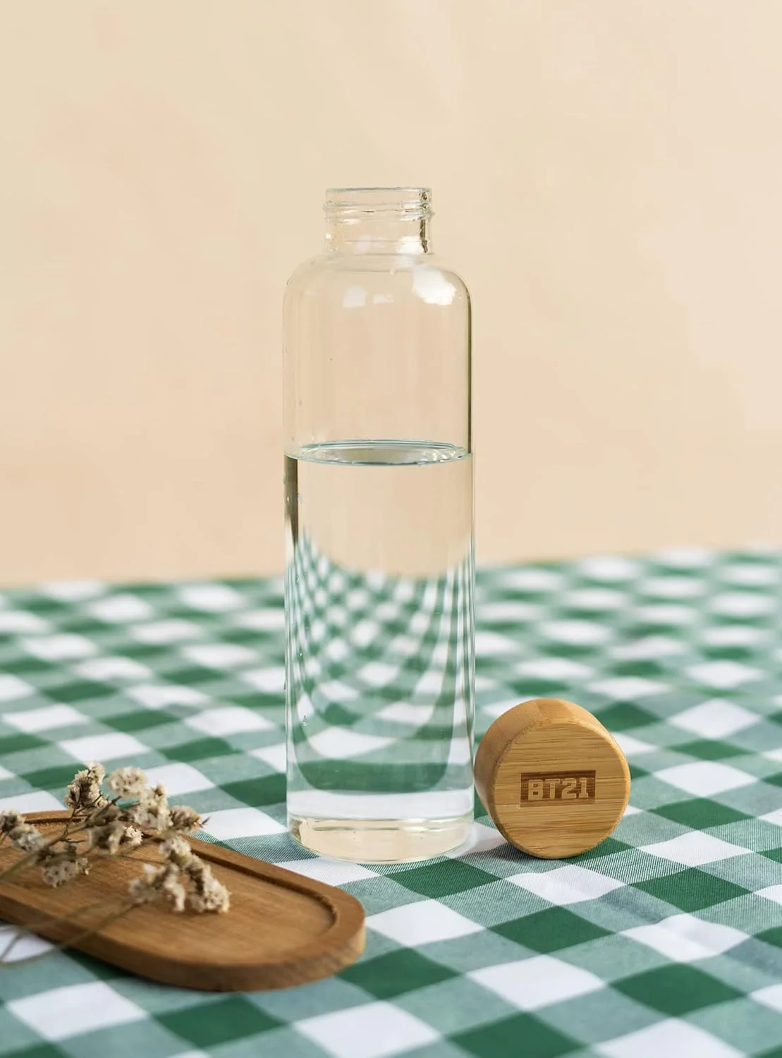 Grupo Erik Trinkflasche 500 ml Glas - GYM FlascheBT21 Chimmy Glasflasche 500 ml - Sportflasche Kinder - Wasserflasche Glas - BTS Fanartikel Offizieller BTS Merch - Image 7