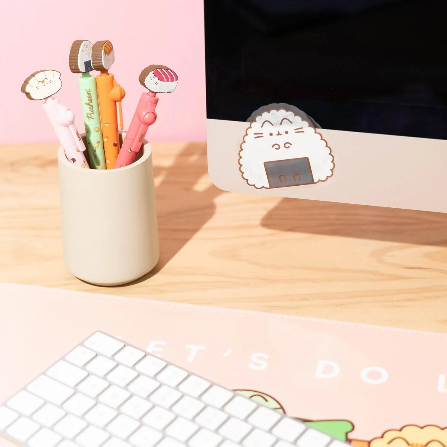 Grupo Erik Set 2 Stickers Pusheen Sushi Roll - Adesivi in Vinile Sagomati Kawaii per Laptop, Borraccia e Cellulare | Decorazioni Resistenti - Image 3