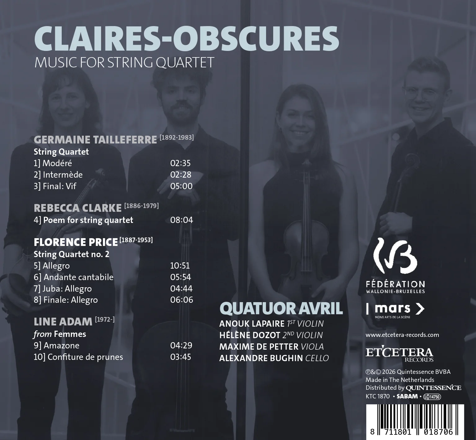 Claires-Obscures: Music for String Quartet - Image 2