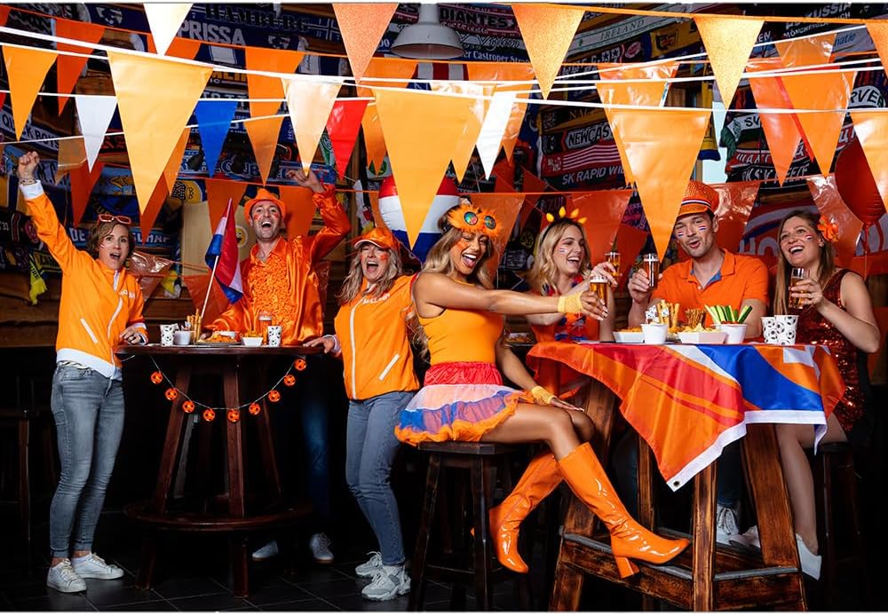 LED diadeem Party oranje - Image 2