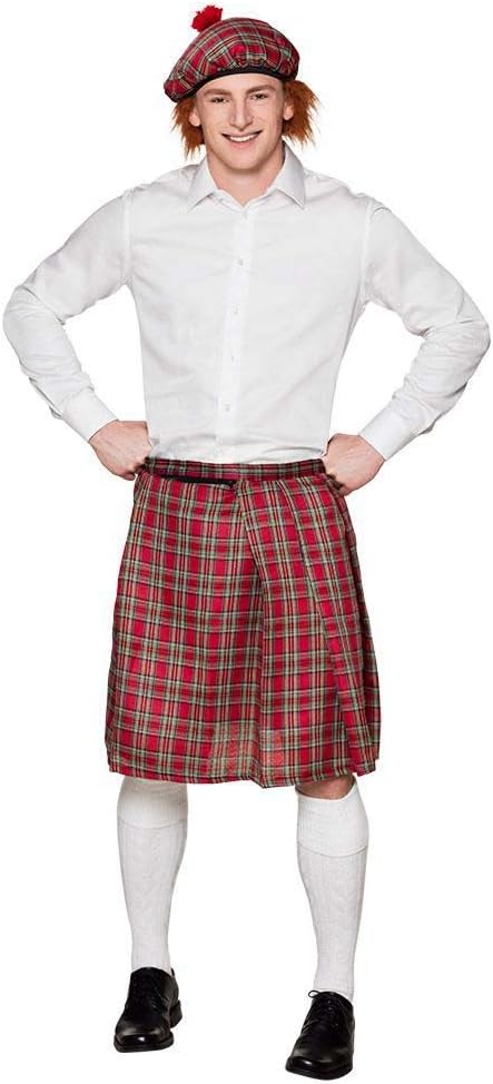 Boland - Schottenrock Mr Tartan, knielanger Kilt, Einheitsgröße, Wickelrock, Karneval, Verkleidung, Themenparty, Mottoparty - Image 5